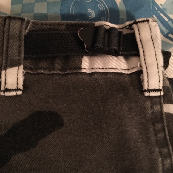 White and Black Camouflage Kids Pants - Picture 4 of 7